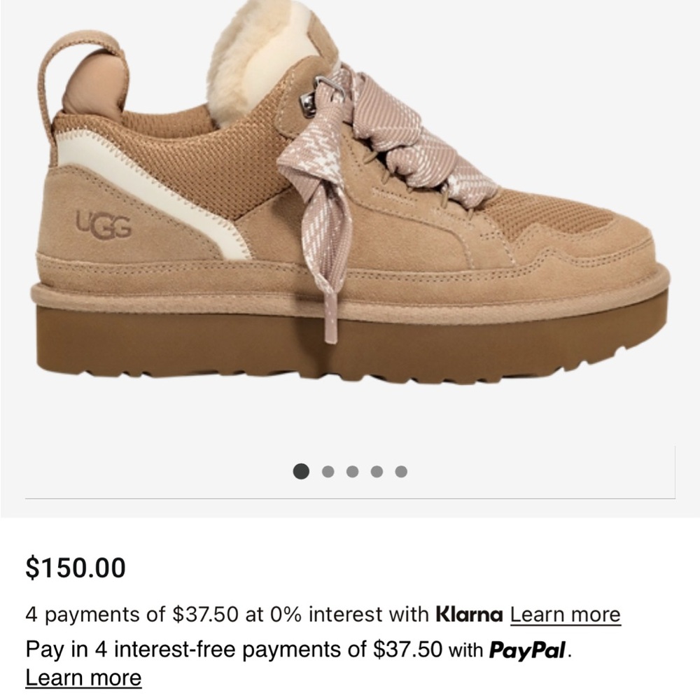 UGG Lowmel- Sand Size 7!